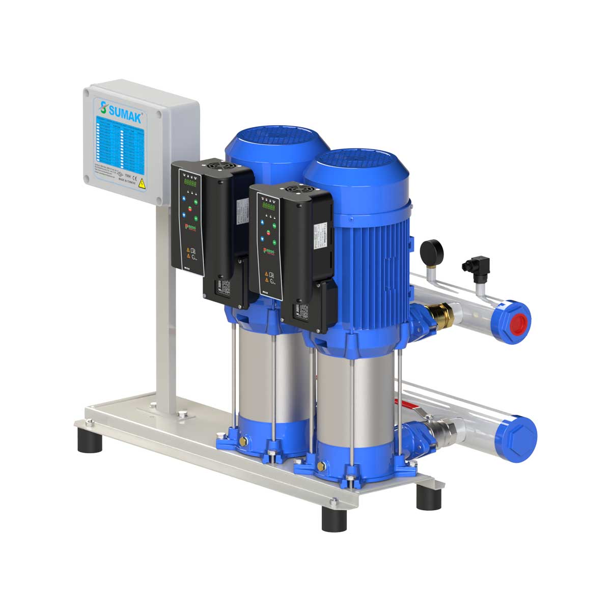 Frequency-Controlled Vertical Shaft Multistage Hydrophores