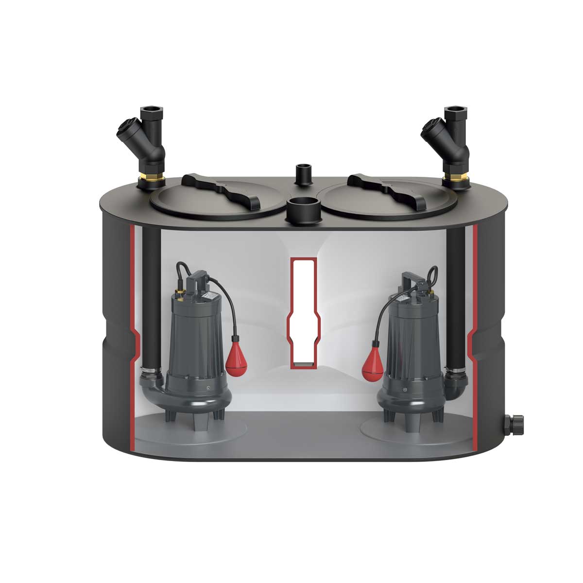 Septic Submersible Pumps with Thermoplastic Tank